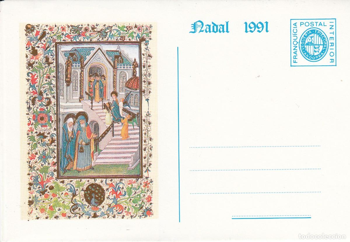 Sellos: ANDORRA - FRANQUICIA POSTAL INTERIOR - NADAL 1991