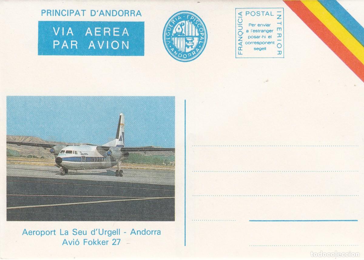 Sellos: ANDORRA - FRANQUICIA POSTAL INTERIOR VIA AEREA - AEROPORT LA SEU D'URGELL