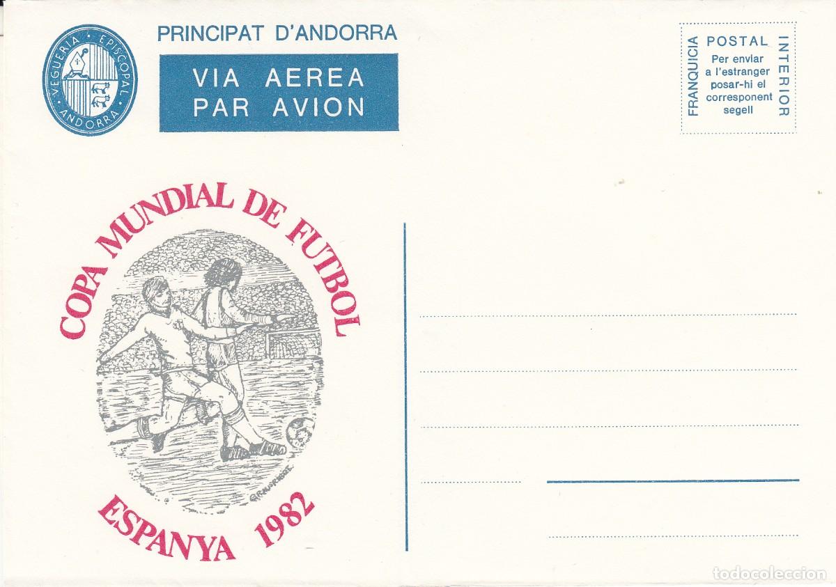 Sellos: ANDORRA - FRANQUICIA POSTAL INTERIOR VIA AEREA - COPA MUNDIAL DE FUTBOL ESPA&Ntilde;A 82