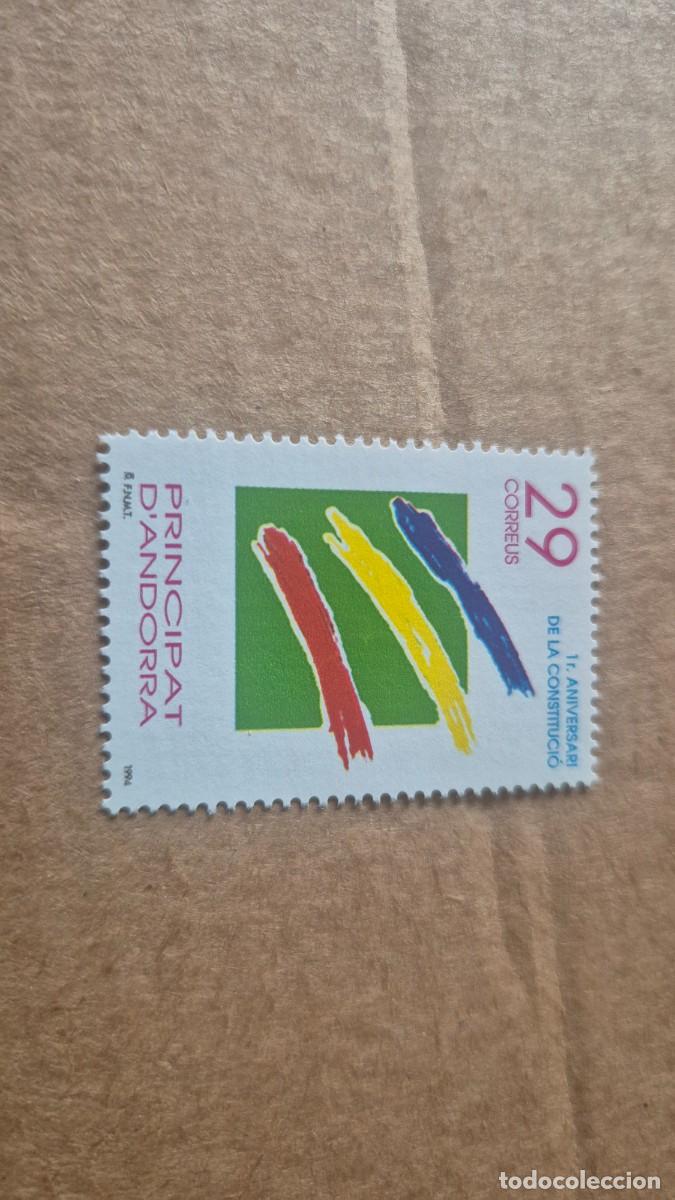 Sellos: SELLO ANDORRA DE LA H.B. ANIVERSARIO DE LA CONSTITUCION