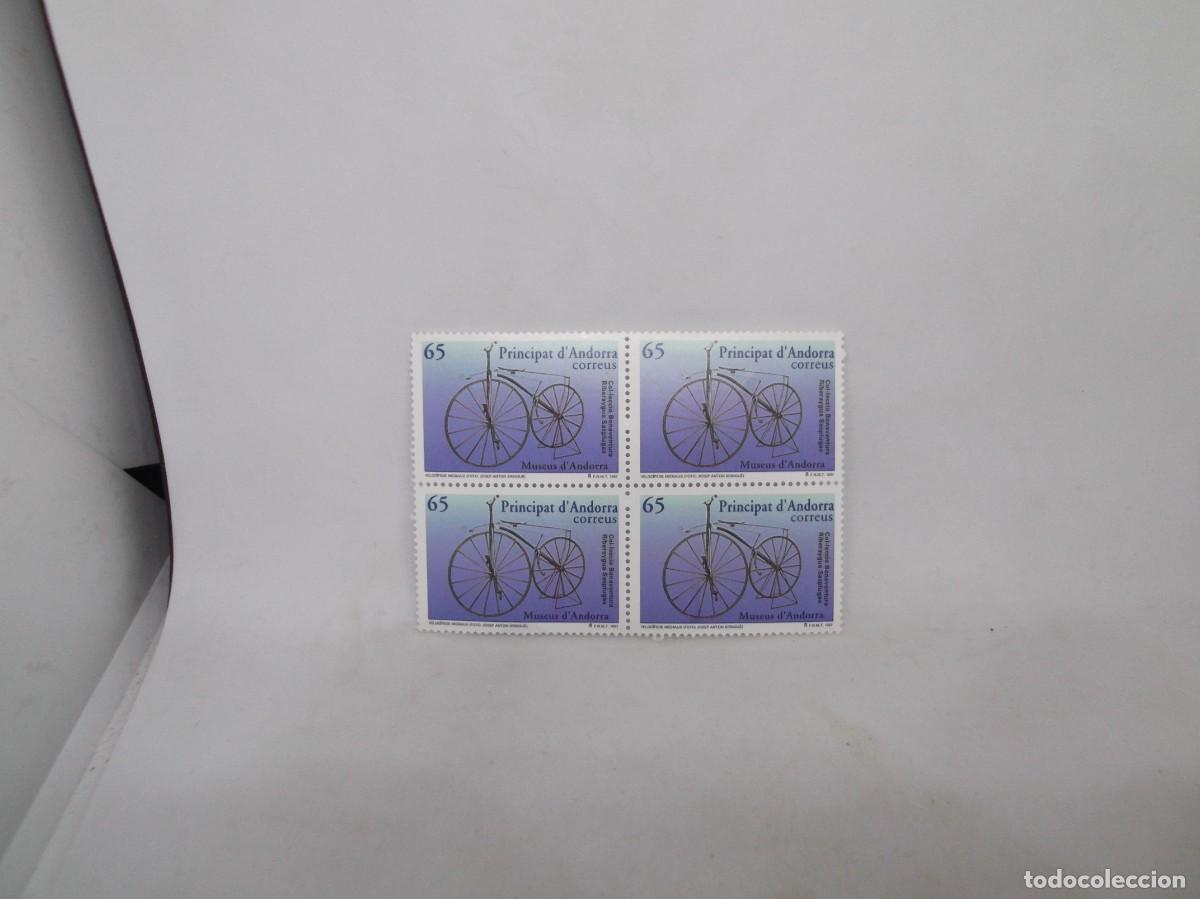 Sellos: Andorra 1997 Lote de cuatro sellos Veloc&iacute;pide Michaux
