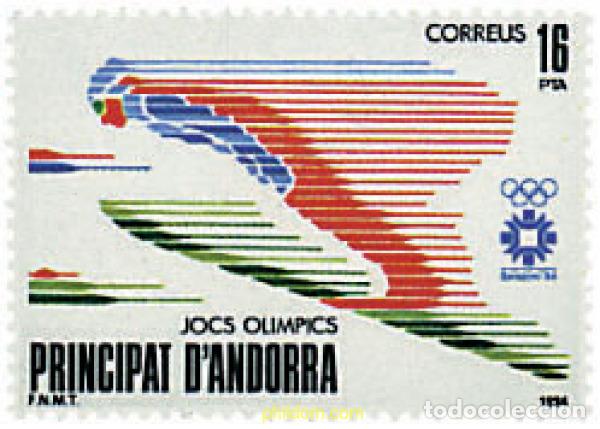 Sellos: 70484 MNH ANDORRA. Adm&oacute;n espa&ntilde;ola 1984 14 JUEGOS OLIMPICOS INVIERNO SARAJEVO 1984
