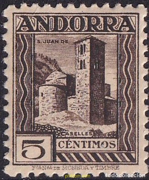 Sellos: 584416 MNH ANDORRA. Adm&oacute;n espa&ntilde;ola 1935 PAISAJES DE ANDORRA