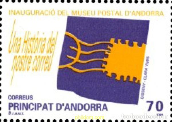 Sellos: 119509 MNH ANDORRA. Adm&oacute;n espa&ntilde;ola 1998 INAUGURACION DEL MUSEO POSTAL DE ANDORRA