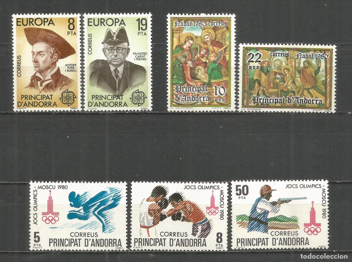 Sellos: ANDORRA ESPA&Ntilde;OLA EDIFIL 133/39** NUEVOS SIN CHARNELA. A&Ntilde;O 1980 COMPLETO
