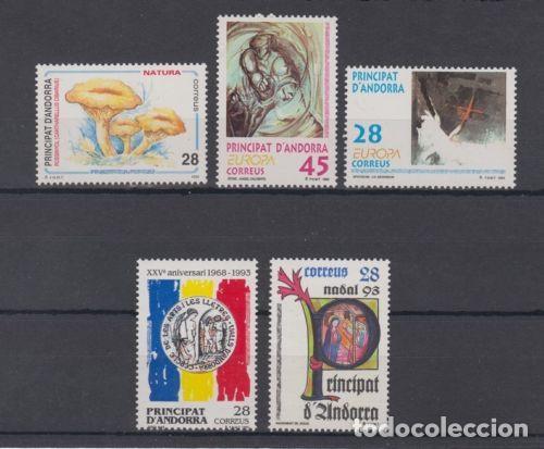 Sellos: ANDORRA ESPA&Ntilde;OLA EDIFIL 235/39** NUEVOS SIN CHARNELA. A&Ntilde;O 1993 COMPLETO