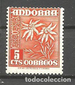 Sellos: ANDORRA E. 1948-53 - EDIFIL NRO. 46 -SIN GOMA