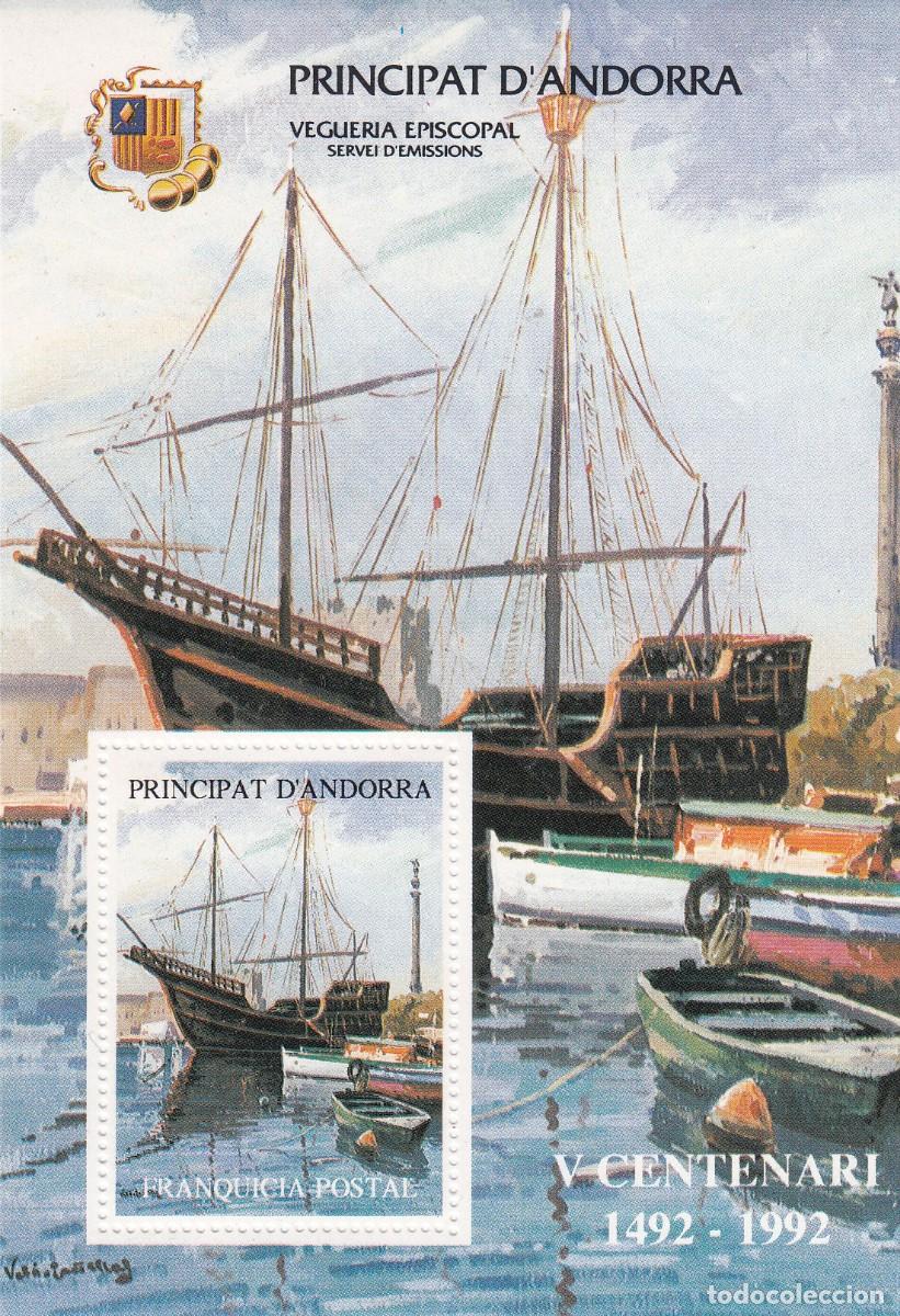 Sellos: FRANQUICIA POSTAL - ANDORRA - CENTENARI 1492 - 1992