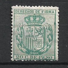 Selos: FILIPINAS FISCAL DERECHOS DE FIRMA 20 C. PESO * - 3/28. Lote 215321552