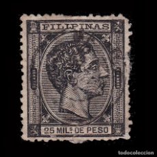 Sellos: FILIPINAS. 1878-79 ALFONSO XII.25M NEGRO.USADO.EDIFIL 41. Lote 339284073