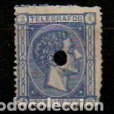 Sellos: FILIPINAS TELEGRAFOS EDIFIL 3 (AÑO 1876), TALADRADO. Lote 355089268