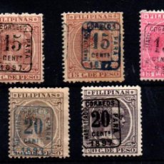 Sellos: FILIPINAS Nº 130C, 130E/H. AÑO 1898. Lote 399103674