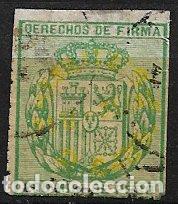 Briefmarken: Filipinas 1881 - 82 Sello de Derecho de firma habilitado para correo, EDIFIL n&ordm; 66AW (o)
