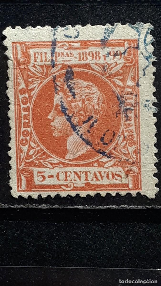 Sellos: FILIPINAS. A&Ntilde;O 1898. &deg;. EDIFIL 140.