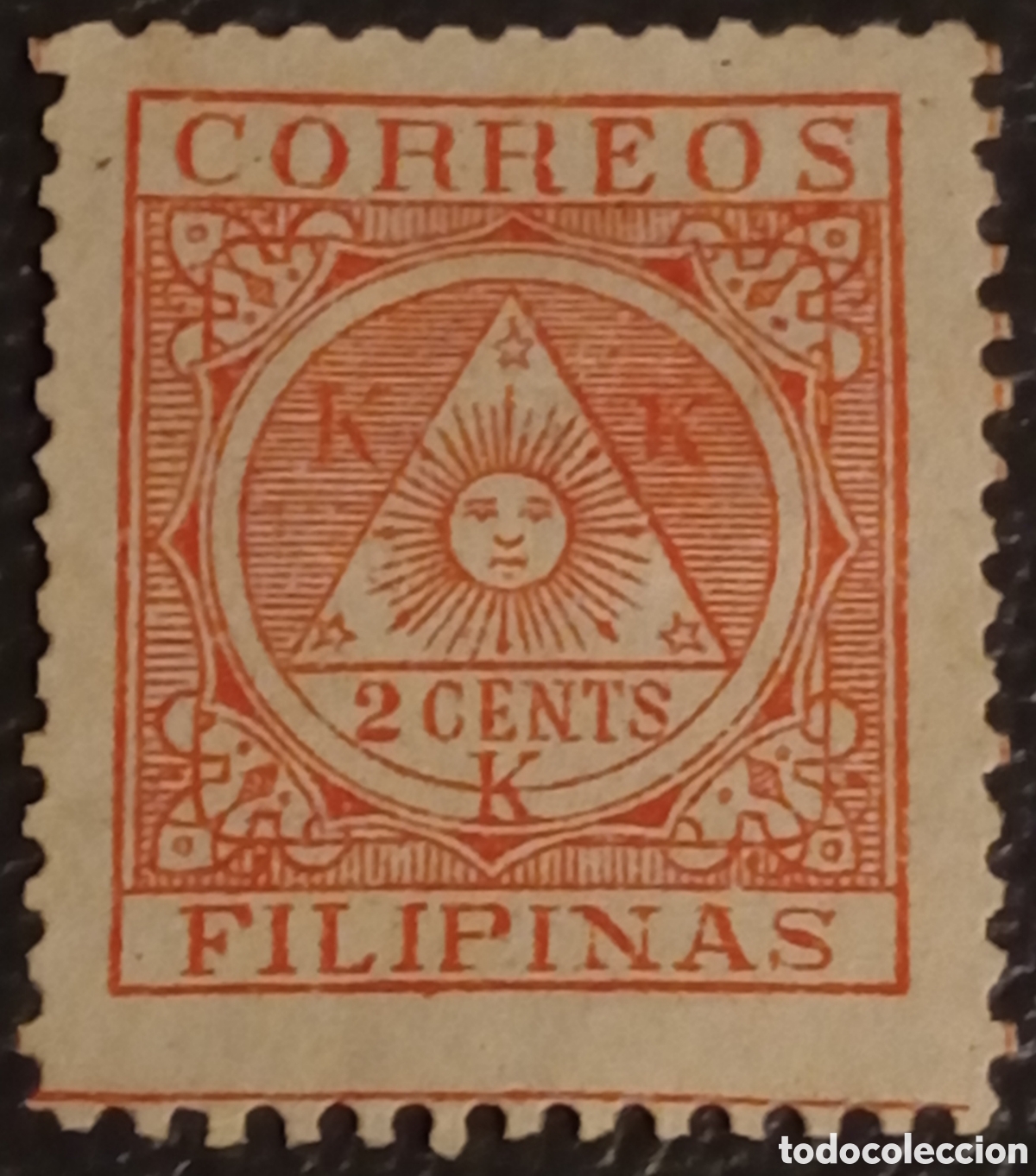Sellos: Sello Filipinas 1898 - Correo Insurrecto Edifil n&ordm; 4 - 2 C&eacute;ntimos - MH