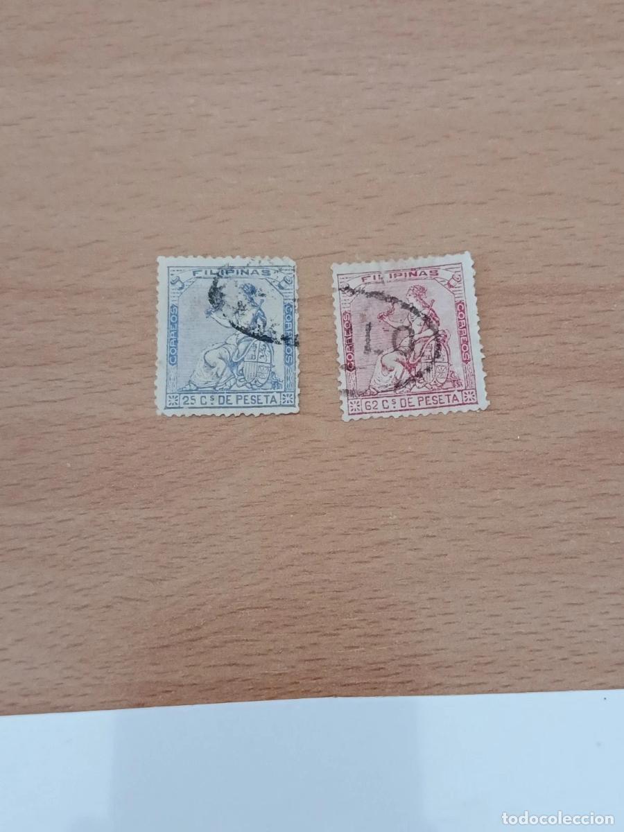 Sellos: Sellos Filipinas Colonia espa&ntilde;oia 1874, Edifil 31 y 32