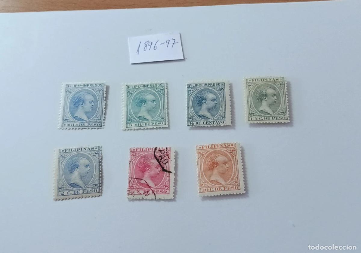 Sellos: Sellos Filipinas espa&ntilde;ola 1896-97