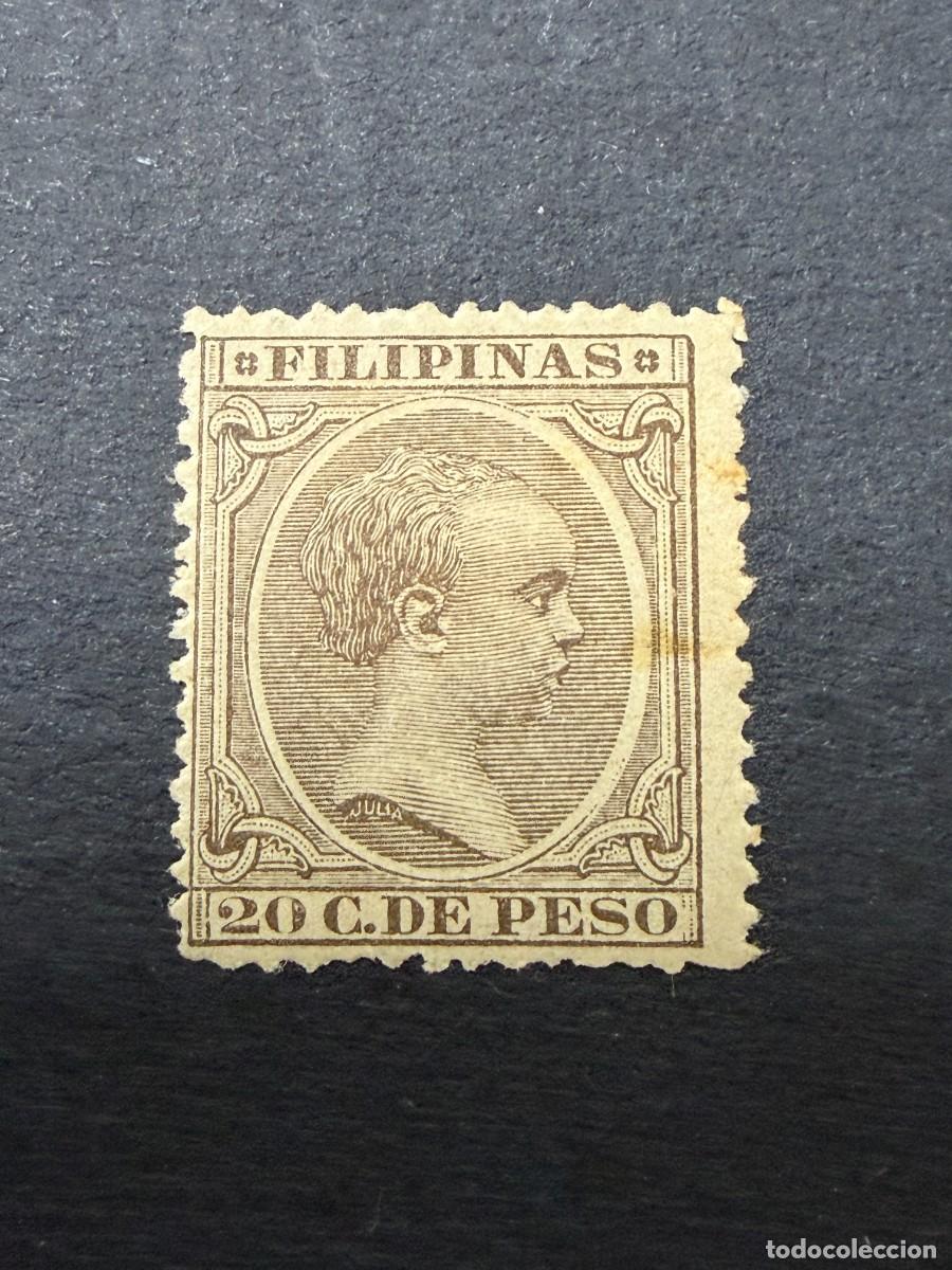Sellos: FILIPINAS, 1892. EDIFIL 103. REY ALFONSO XIII. NUEVO. CON FIJASELLOS