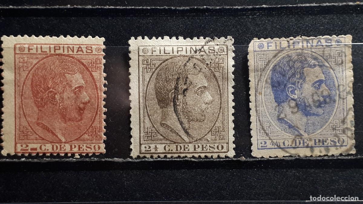 Sellos: FILIPINAS. A&Ntilde;O 1880-3. &deg;/*. EDIFIL 57/9