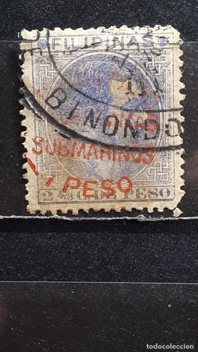 Sellos: FILIPINAS. A&Ntilde;O 1881-8. &deg;. Yvert tel&eacute;grafo 10
