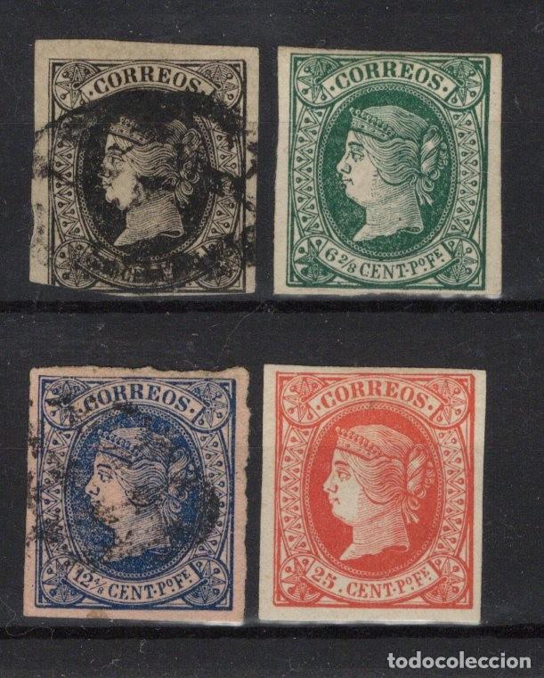 Francobolli: Sellos dependencias espa&ntilde;olas FILIPINAS a&ntilde;o 1864 EDIFIL 17/20*-&ordm; v.c. 40 &euro;