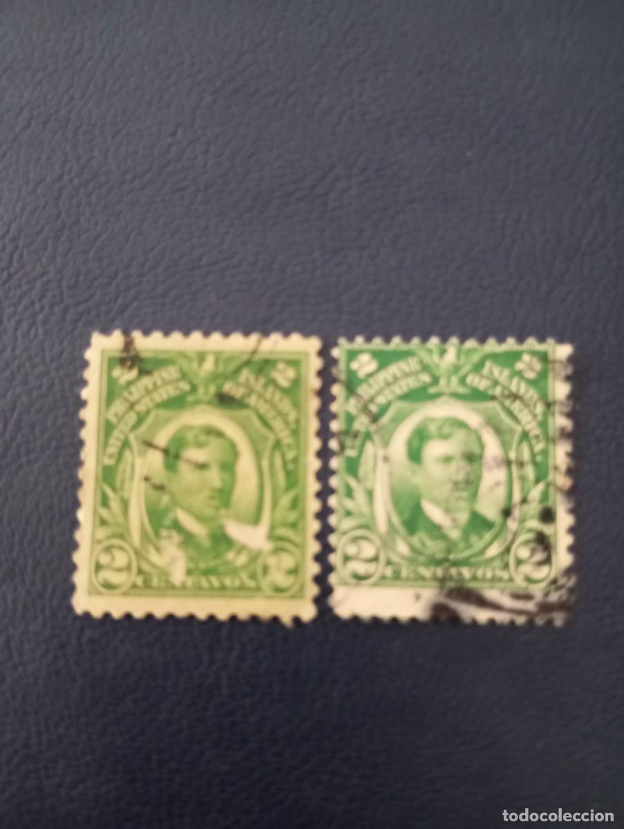 Sellos: FILIPINAS, 1906, PERSONAJES, CENTRADO Y DESCENTRADO