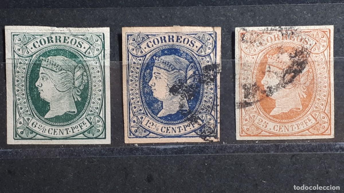 Sellos: FILIPINAS. A&Ntilde;O 1864. &deg;/(*). EDIFIL 18/20.