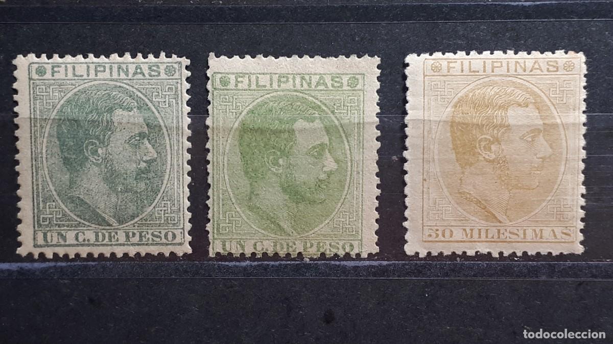 Sellos: FILIPINAS. A&Ntilde;O 1886. *. Edifil 71/3