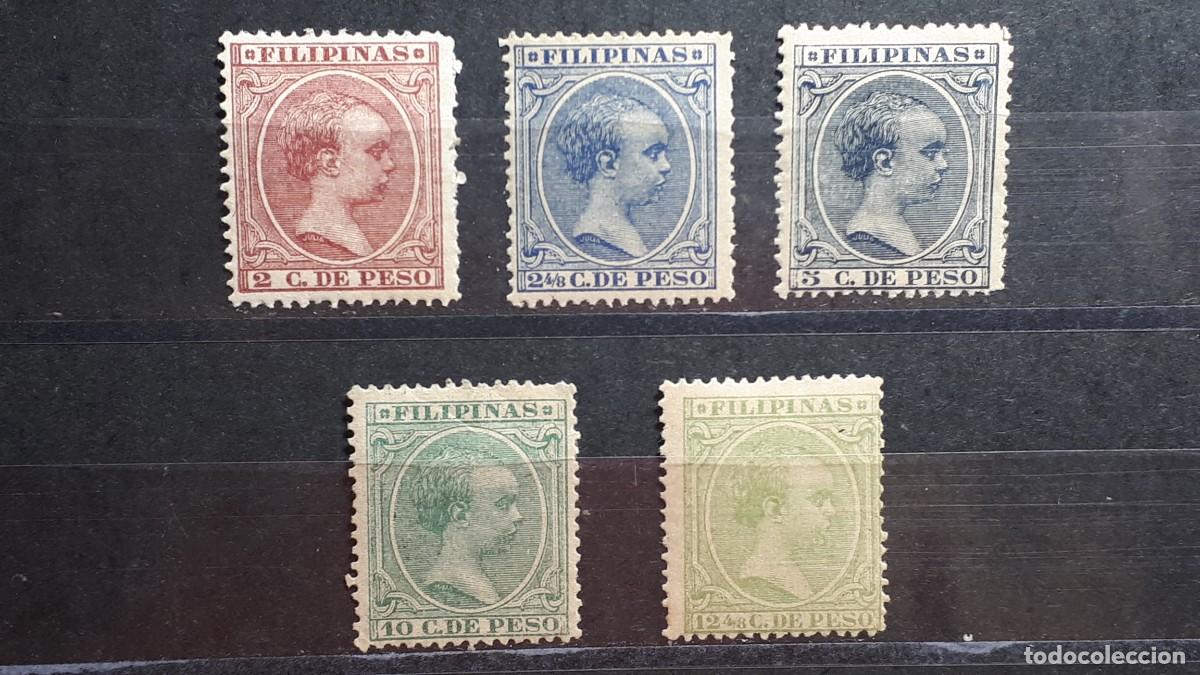 Sellos: FILIPINAS. A&Ntilde;O 1890. *. Edifil 80/2, 84/5