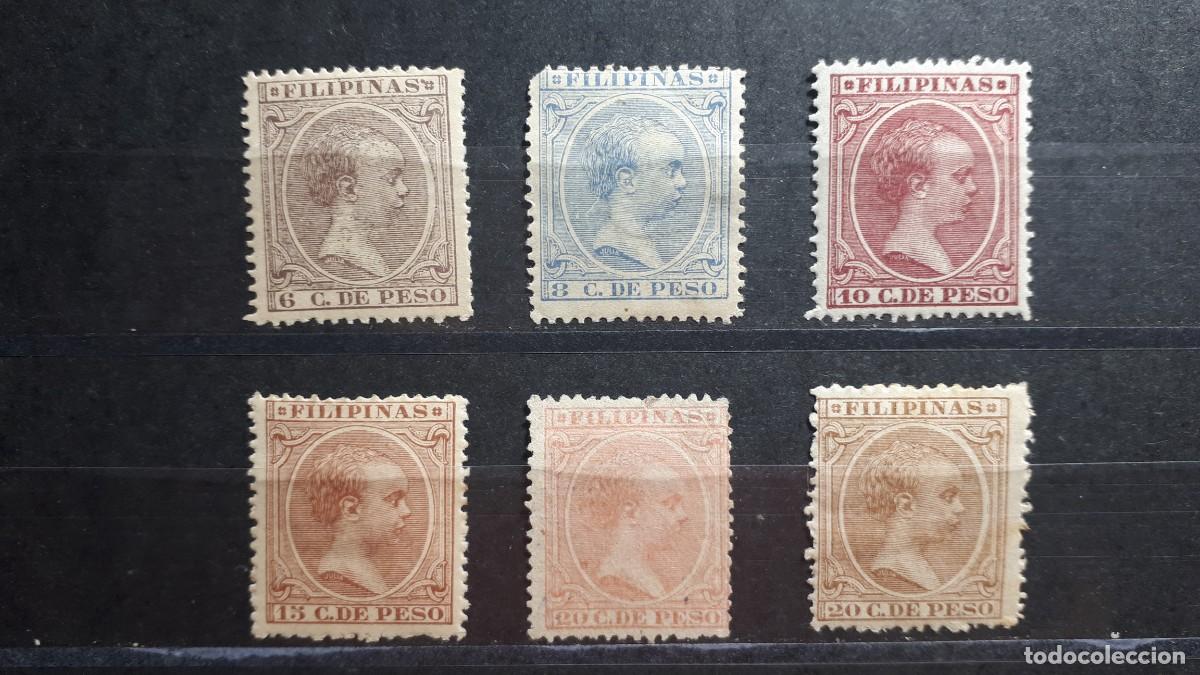 Sellos: FILIPINAS. A&Ntilde;O 1891-3. */(*). Edifil 97/99, 101/103.