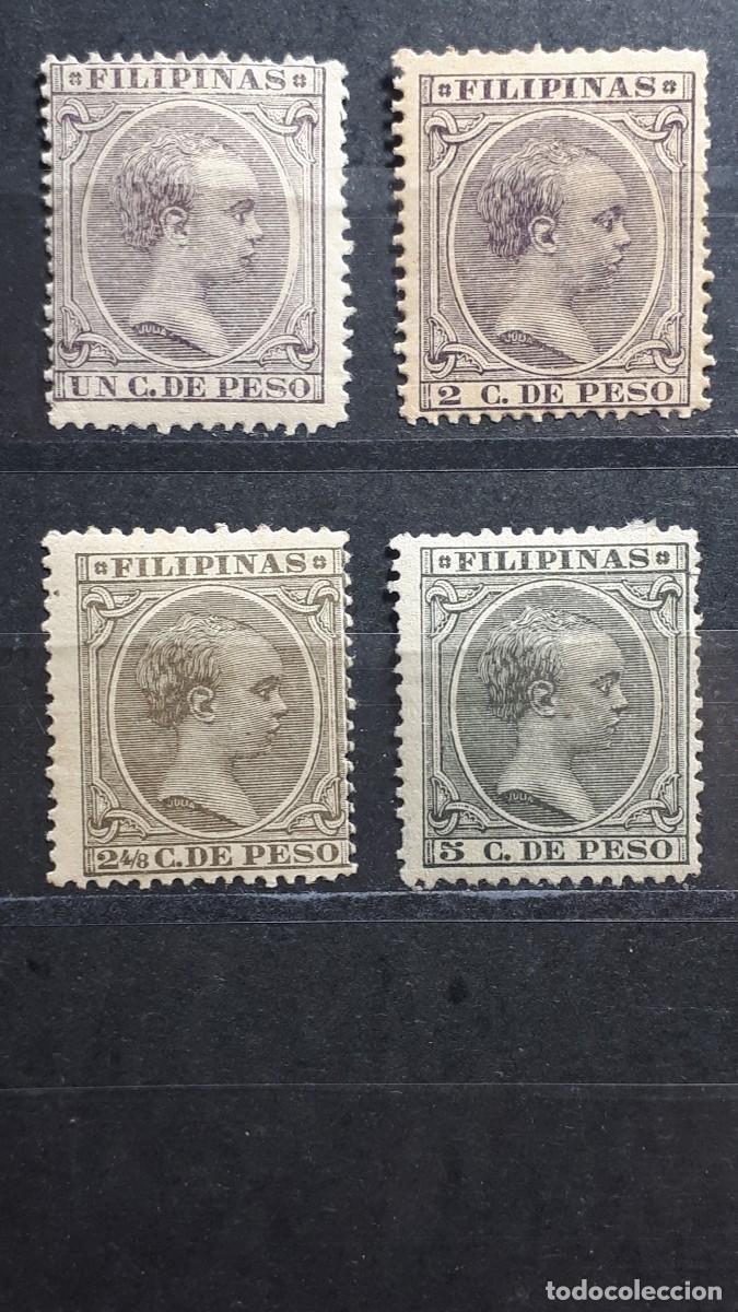 Sellos: FILIPINAS. A&Ntilde;O 1891. (*)/*. Edifil 92/5