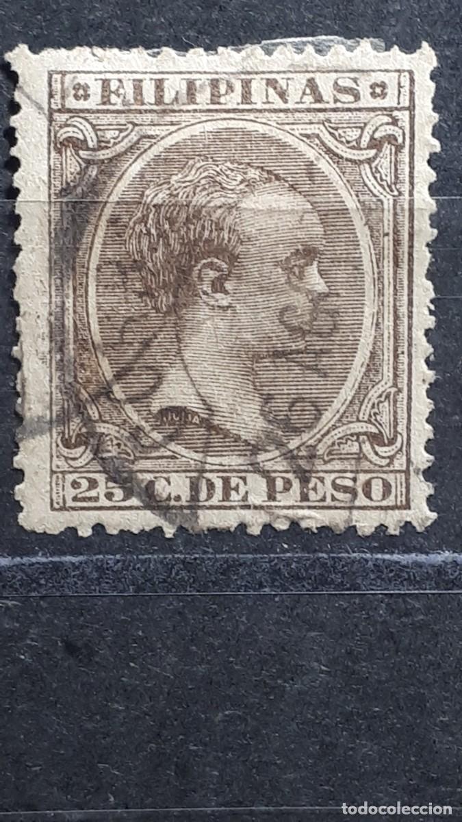 Sellos: FILIPINAS. A&Ntilde;O 1890. &deg;. Edifil 87