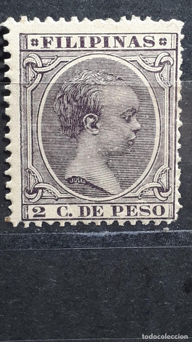 Sellos: FILIPINAS. A&Ntilde;O 1891. *. Edifil 93