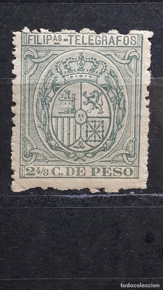 Sellos: FILIPINAS. A&Ntilde;O 1896. *. Edifil Telegrafos 60