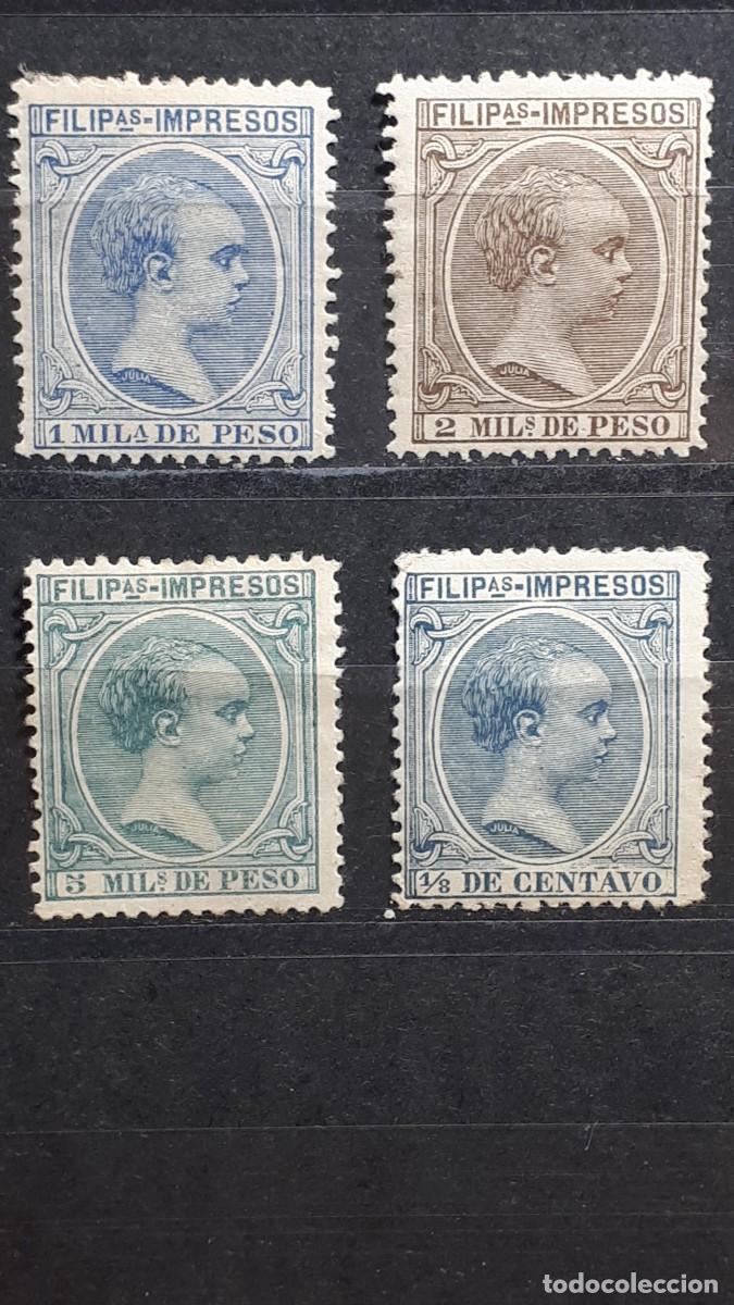 Sellos: FILIPINAS. A&Ntilde;O 1896. */(*). EDIFIL 117/20