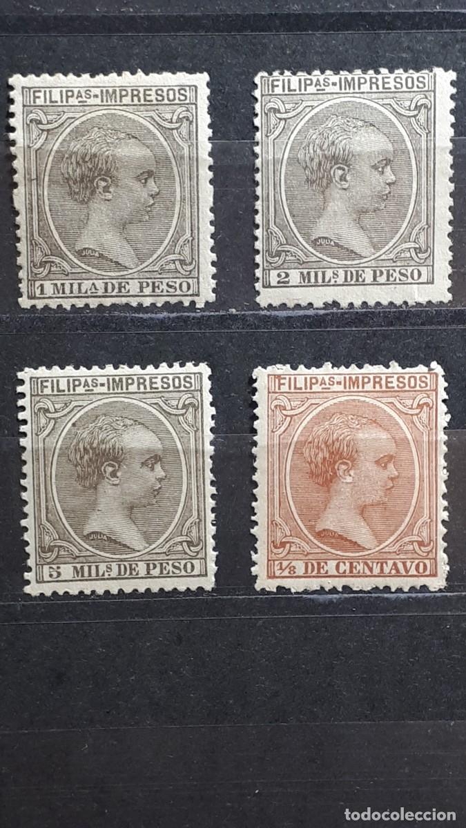 Sellos: FILIPINAS. A&Ntilde;O 1894. *. EDIFIL 105/8.