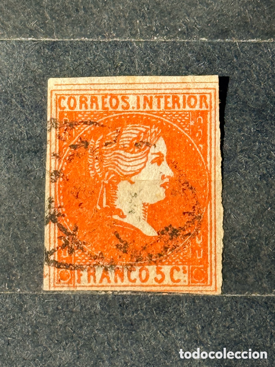 Sellos: Espa&ntilde;a. 1861. Isabel II. Filipinas. Edifil 9. Usado.