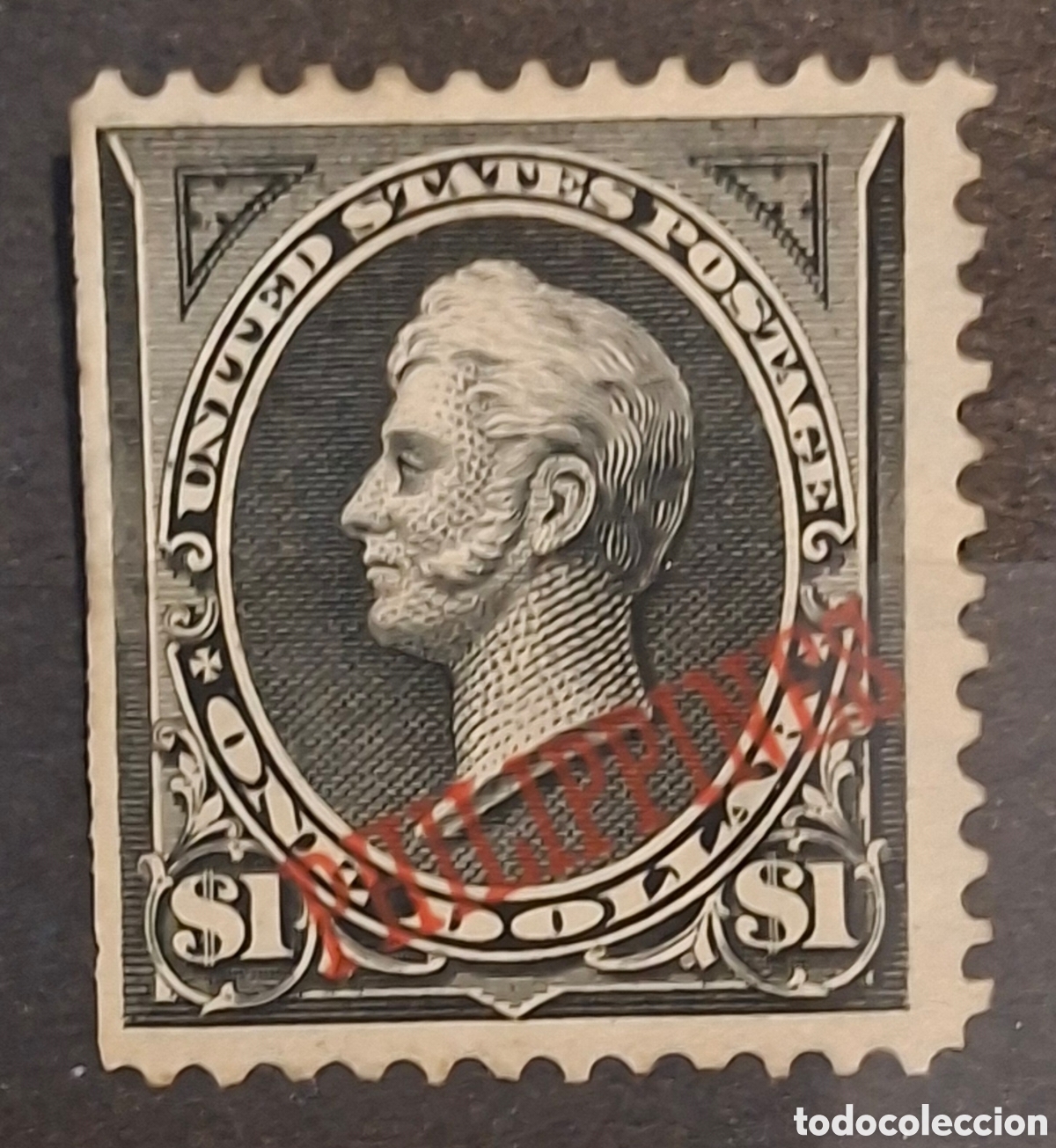 Sellos: Filipinas Sello ocupacion Americana 1 dollar 1901 Nuevo*