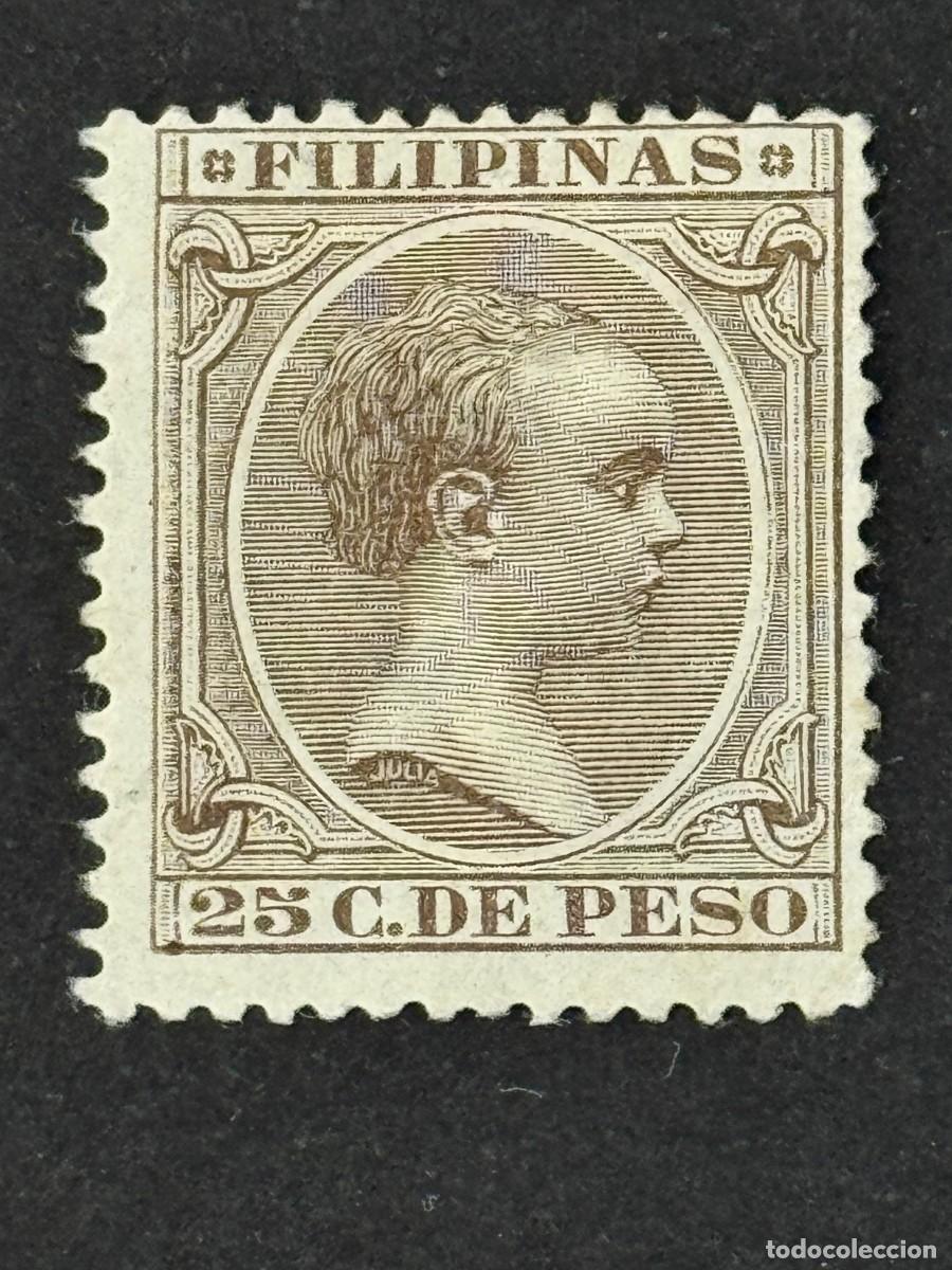 Timbres: Filipinas, Alfonso XIII, 1890, Edifil 87, nuevo sin goma