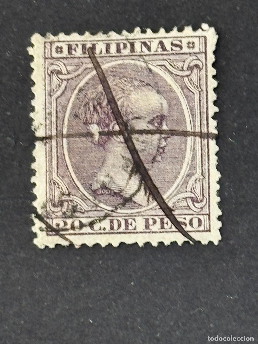 Timbres: Filipinas, Alfonso XIII, 1894, Edifil 116, usado