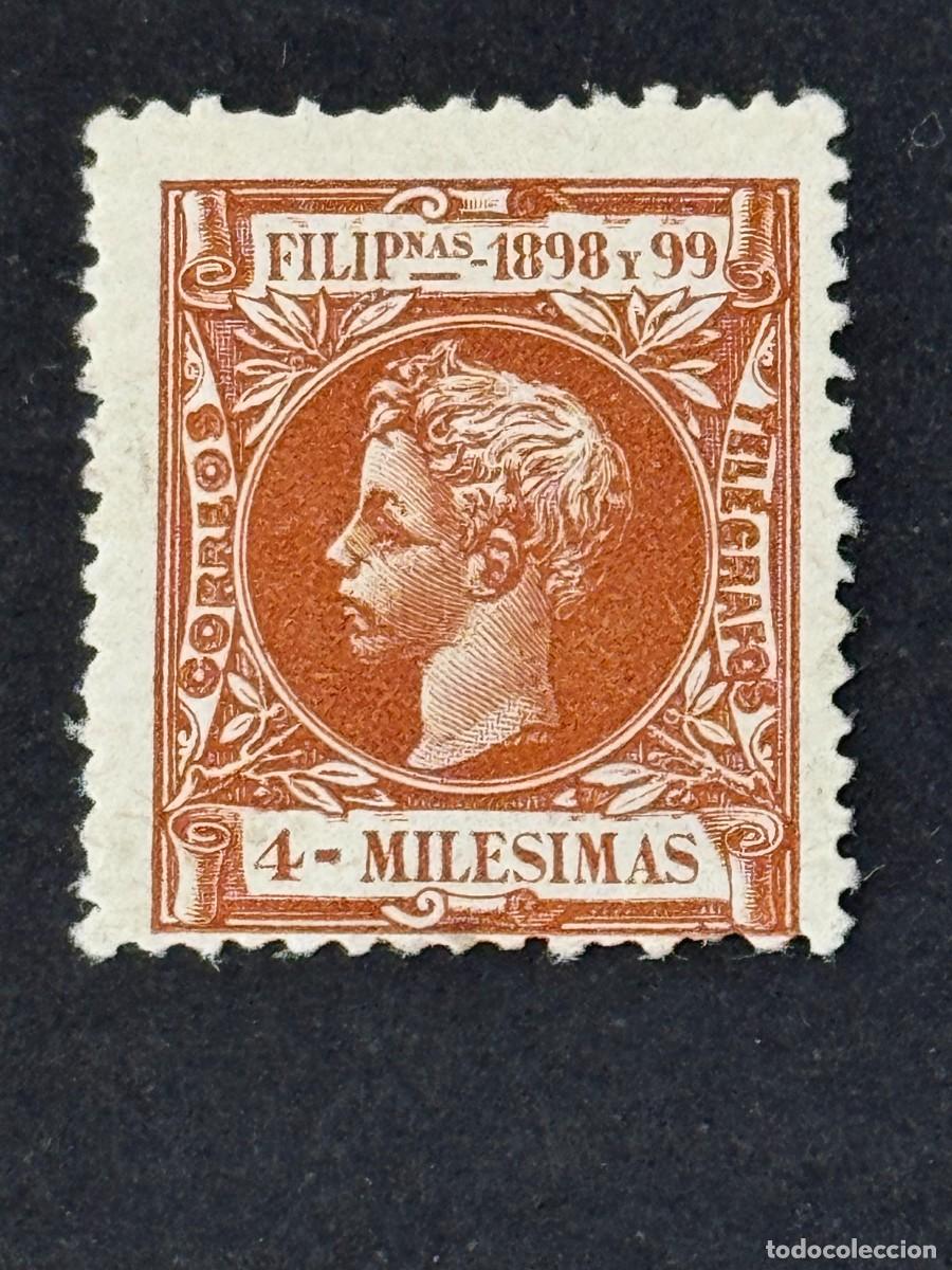 Briefmarken: Filipinas, Alfonso XIII, 1898, Edifil 134, nuevo con fijasellos