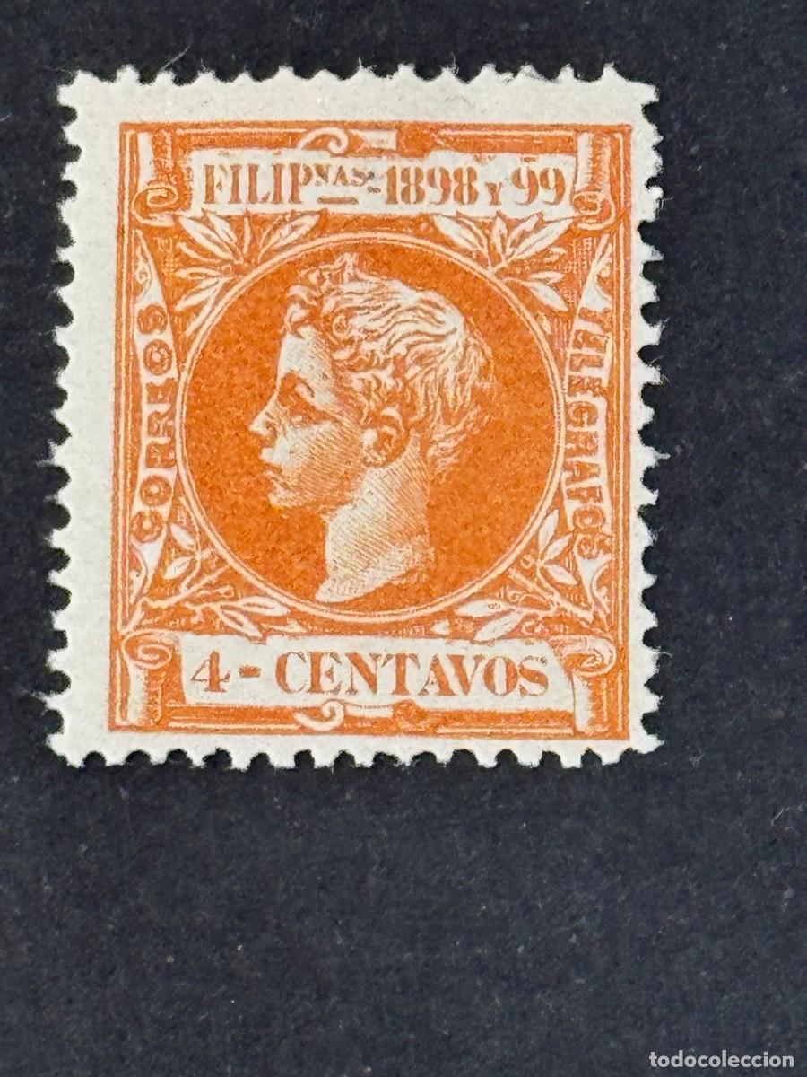 Sellos: Filipinas, Alfonso XIII, 1898, Edifil 139, nuevo con fijasellos