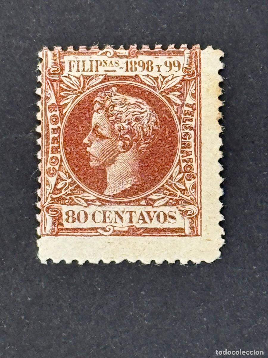 Sellos: Filipinas, Alfonso XIII, 1898, Edifil 148, nuevo con fijasellos