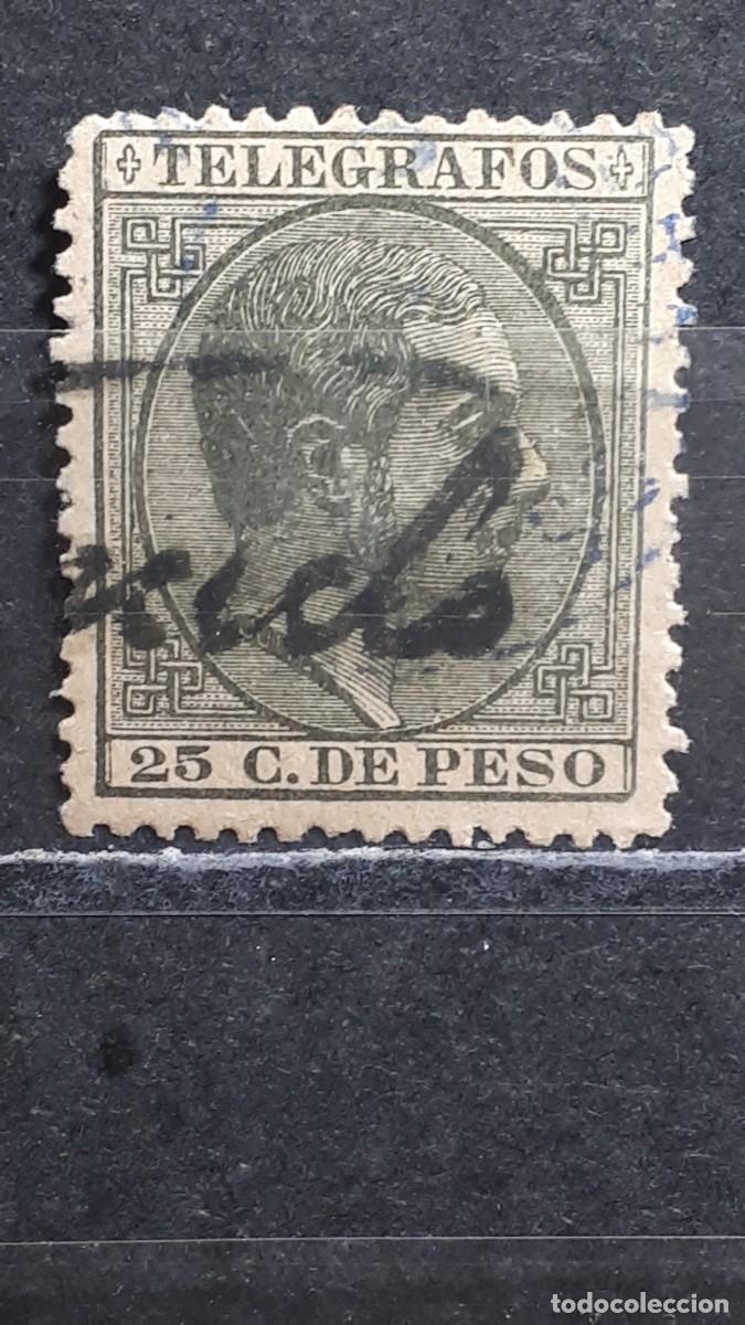 Sellos: FILIPINAS. TELEGRAFOS. A&Ntilde;O 1886. &deg;. EDIFIL 17