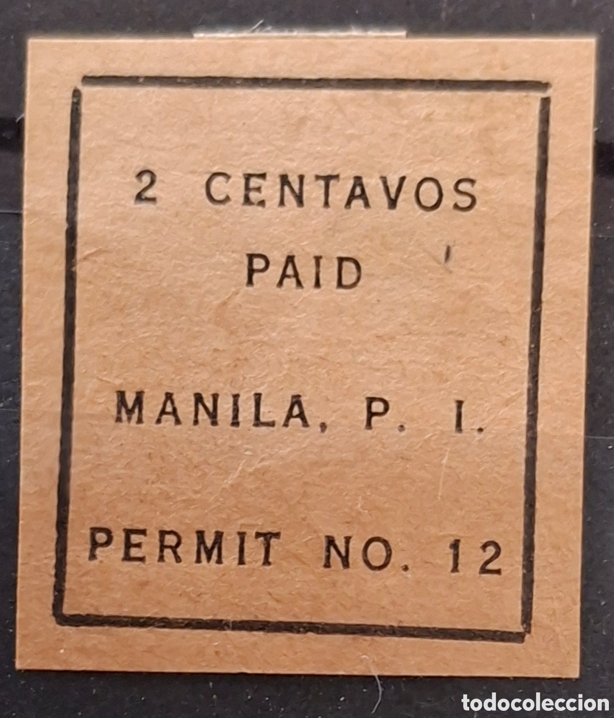 Sellos: Filipinas sello administraci&oacute;n Americana 2 centavos Paid Manila Mh