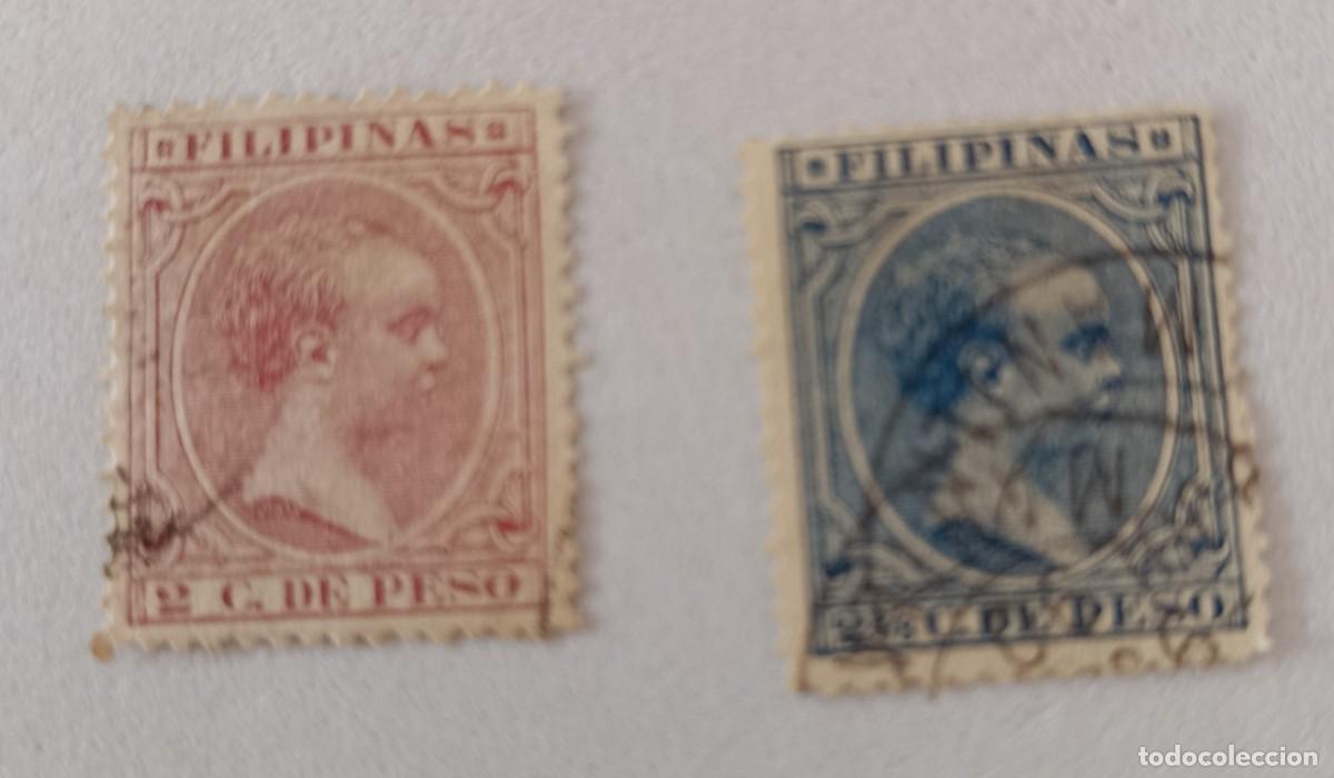 Sellos: Sellos excolonias espa&ntilde;olas Filipinas 1890, edifil 80/81.