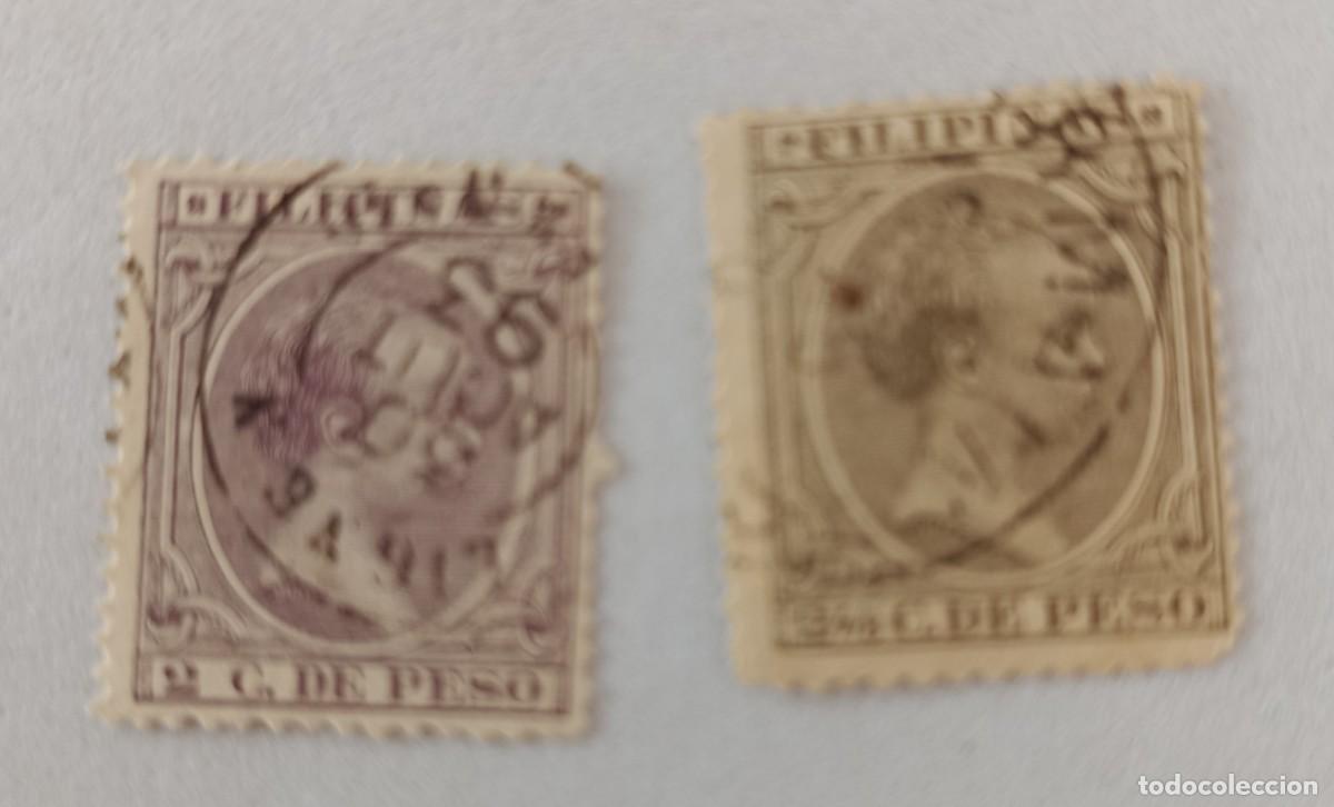 Sellos: Sellos excolonias espa&ntilde;olas Filipinas 1891-1893, edifil 93/94.