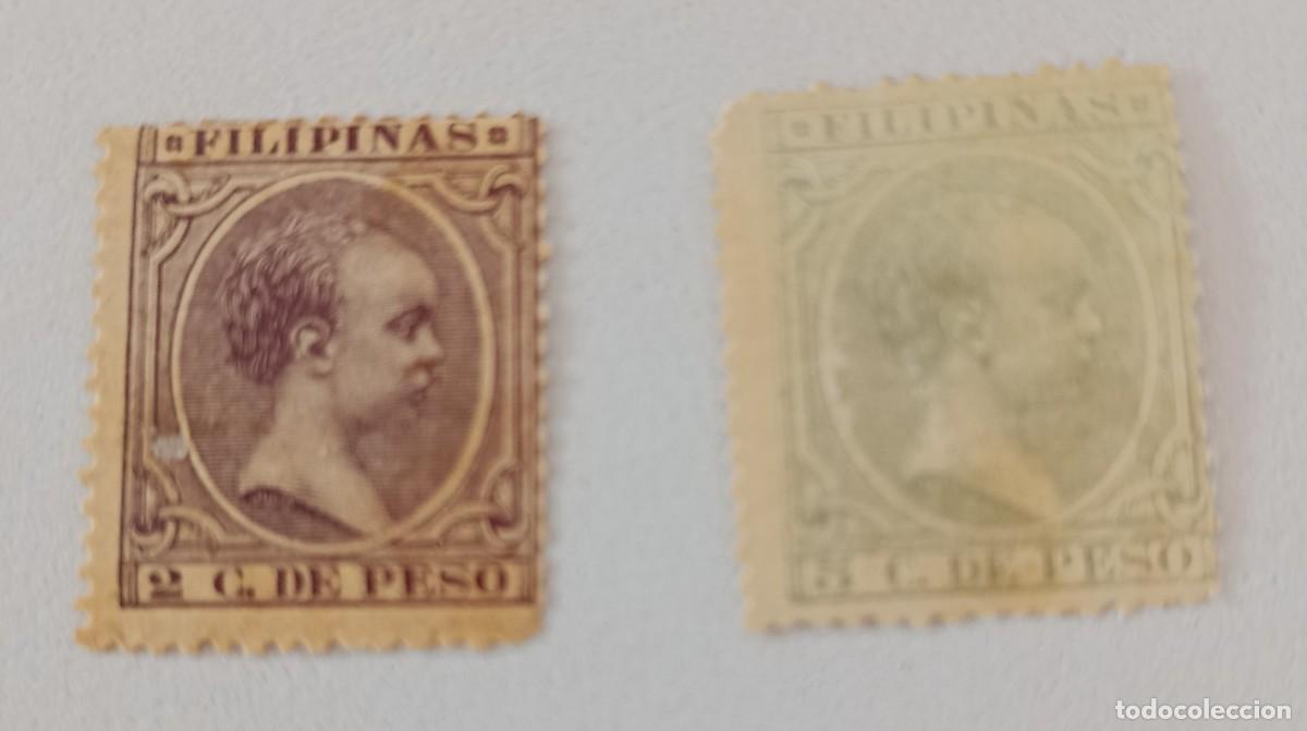 Sellos: Sellos excolonias espa&ntilde;olas Filipinas 1894, edifil 110/111.