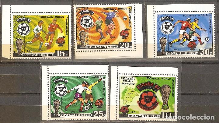 Sellos: COREA 1982,CAT.MI.2099 A 2103. - Foto 1