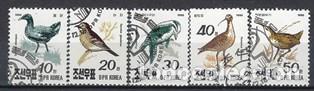 Sellos: COREA DEL NORTE 1990 - P&Aacute;JAROS, S.COMPLETA - USADOS - Foto 1